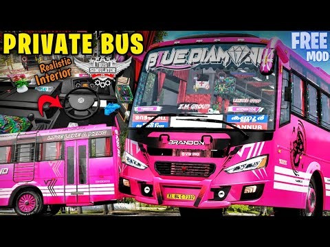 New KERALA PRIVATE BUS MOD For Bus Simulator Indonesia | Download Mod | New Bus Mod | #bussidmods