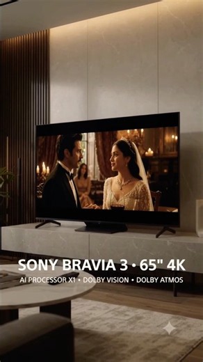 Sony BRAVIA 3 65” 4K Google TV | X1 AI Processor | Dolby Vision Atmos | K-65S30