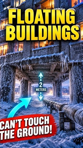 The City That Doesn't Touch the Ground #Yakutsk #FloatingBuildings #ExtremeLiving #Siberia #TravelFa