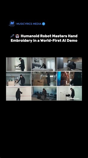 Musicyrics Media on Instagram: "🪡🤖 Humanoid Robot Masters Hand Embroidery in a World-First AI Demo China-based TARS Robotics has showcased a major breakthrough in embodied AI by unveiling a humanoid robot that can perform hand embroidery with stunning precision ✨ At a live event on December 22, the robot used both hands to thread a needle and stitch a logo with sub-millimeter accuracy, skillfully handling soft and flexible materials 🧵 This achievement highlights big progress in ultra-fine man
