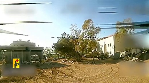 🚨 HEZBOLLAH RELEASES STRIKE FOOTAGEHezbollah has published video showing an Israeli Humvee in Al-Bayyada, southern Lebanon, being hit by an FPV drone.The footage appears to capture a direct drone strike on the vehicle.