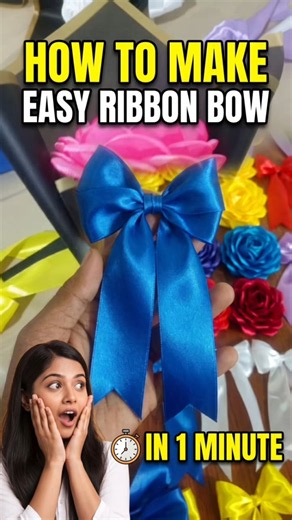 How to Make a Perfect Blue Bow 🎀✨ | 1.5 Inch Ribbon Tutorial