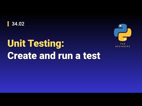 [Python for Beginners]: 34.02. Unit Testing: Create and run a test