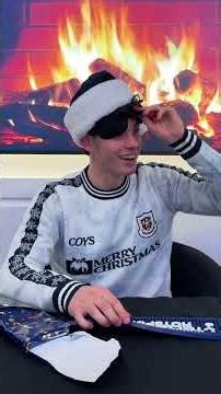 Archie Gray takes on the blindfold challenge - Christmas edition 🎁