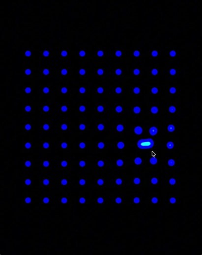 Liquid Dot Grid— Interactive JS Canvas Animation #html #webdesign #webdevelopment #coding #css