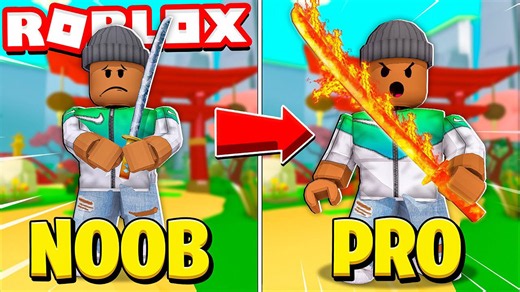 Watch me rise from noob to pro and claim a billion-dollar legendary katana!