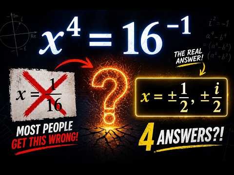 Why This Equation Has 4 Answers (Not 1)