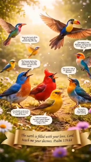 When Birds Worship: A Symphony of Colors and Joy in Nature✨ #birdsHarmony #shorts