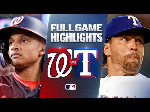 NATIONALS vs. RANGERS: Official Full Game Highlights (August 20) | 2026 MLB Season