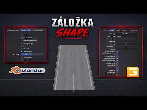 FS25 – Silnice #6 | Nastavení záložky (Shape) před exportem CZ/SK