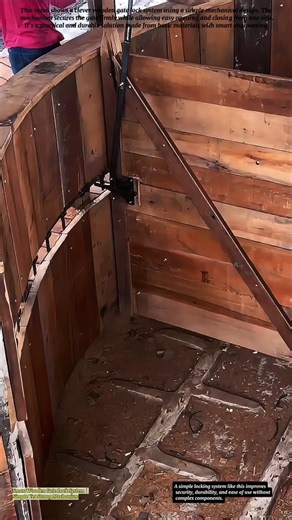 Smart Wooden Gate Lock System | Simple Yet Strong Mechanism