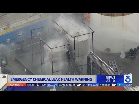 Fire officials concerned tank with toxic chemicals could explode in Garden Grove