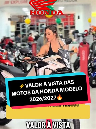 VALOR A VISTA DAS MOTOS DA HONDA MODELO 2026/2027 #titan160 #motoshonda #moto #honda #motorcycle