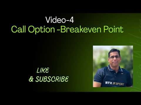 Break Even Point in call Option