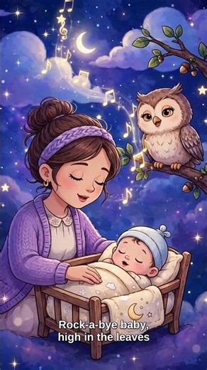Rock-a-Bye Baby 🌙 Kids Sing-Along Song