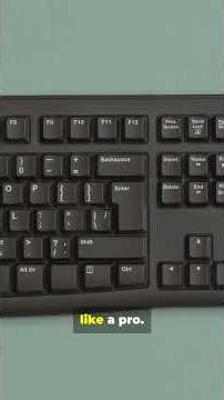 Stop Wasting Time! 10 Secret Windows Keys 🤫peed Up Your PC: 10 Essential Shortcuts