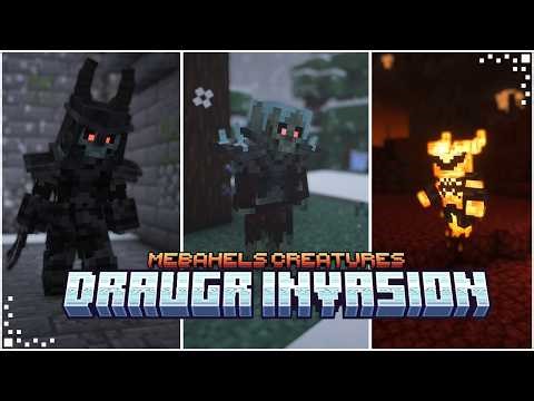 Draugr Invasion (Minecraft Mod Showcase) | Skyrim Comes to Minecraft! | Fabric/Forge 1.20.1 / 1.21.1