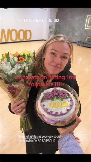 From Ezra’s Insta . yay congrats Julia on 1mil followers on tik tok!!!#juliastiles #dwts #dancingwiththestars