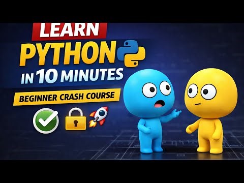Learn Python in 8 Minutes (Beginner Crash Course) #learnpython #python #explore #fyp 