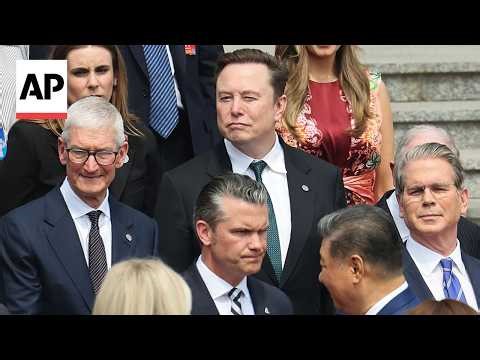 China’s premier meets Elon Musk, Jensen Huang and other CEOs traveling with Trump