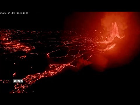 [V2cam] Kīlauea volcano, Hawaii (east Halemaʻumaʻu crater)