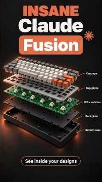 Claude Can Now Build Your 3D Designs in Fusion #shorts
