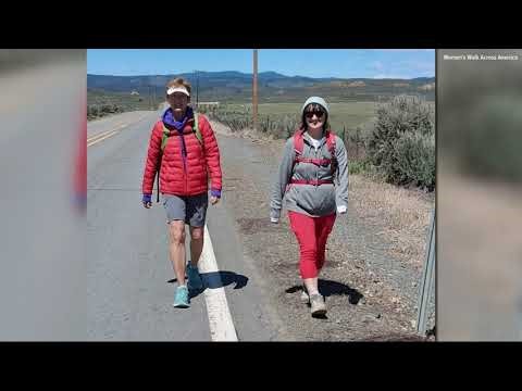 Oregon woman’s cross-country walk for women’s rights reaches Idaho