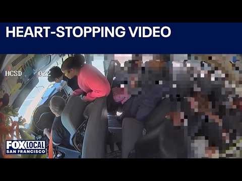 Watch these students STOP a school bus after driver passes out