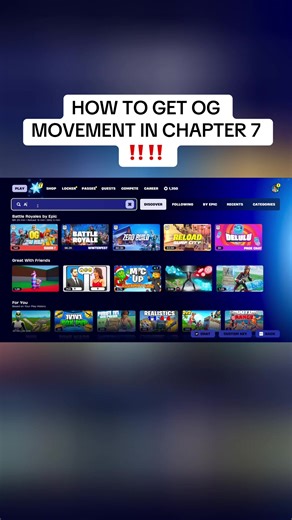 OG/OLD MOVEMENT CREATIVE MAP 👀‼️ #fortnite #bringbackompp #oldmovement @TNE_Altitude