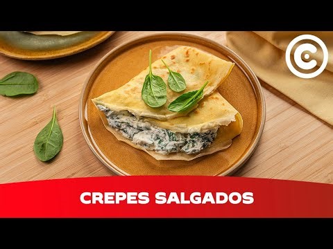 Crepes Salgados: Versão leve e saborosa