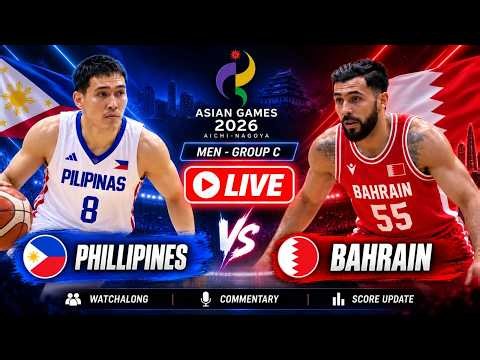 Philippines vs Bahrain Live Asian Games Basketball 2026 Group C - Watchalong & Commentary