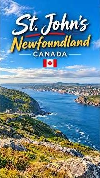 🇨🇦 Breathtaking Ocean Views from Signal Hill | St. John's, Newfoundland #Shorts #Newfoundland