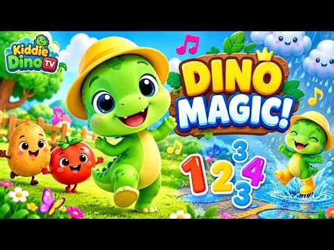 🦖 Ting Ting Dino Magic 🎵 | Funny Dinosaur Dance Song for Kids | 3D Nursery Rhymes
