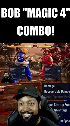 Bob Magic 4 Combo SHOCKS Lil Majin! #lilmajin #tekken #tekken8