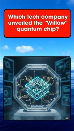Which tech company unveiled the "Willow" quantum chip?