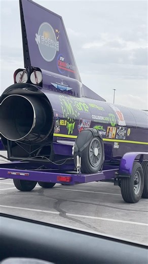 The JET CAR belongs to Jim “Jet” Neilson, a thrill seeker who holds the world land speed record