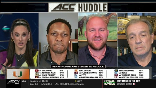 Can Miami Hurricanes Football make another run to the natty? The ACC Huddle crew discusses their 2026 schedule 🙌 | ACC Network