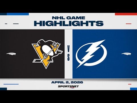 NHL Highlights | Penguins vs. Lightning - April 2, 2026