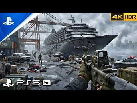 LAST DEPARTURE: TOKYO PORT (PS5 PRO) Realistic ULTRA Graphics (4K 60FPS HDR) World War Z