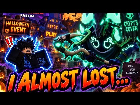 I Almost Lost to Crypt's Coven... (Roblox BedWars Halloween Event)