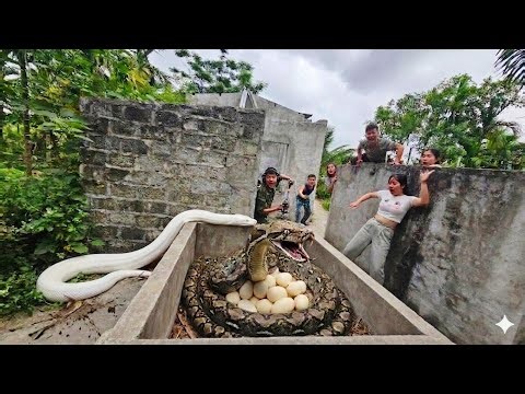 Brave Hunters Confront Giant Anaconda