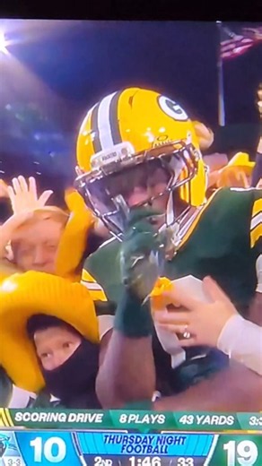 MATTHEW GOLDEN TOUCHDOWN: CAROLINA PANTHERS VS. GREEN BAY PACKERS: NFL WEEK 8: OCTOBER 29, 2026