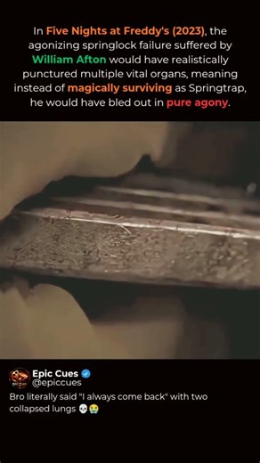 The Brutal Reality of Springlocks 🩸 #fnaf #fnafmovie #shorts