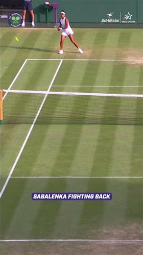 Aryna Sabalenka fires an ace! | #Wimbledon 2026