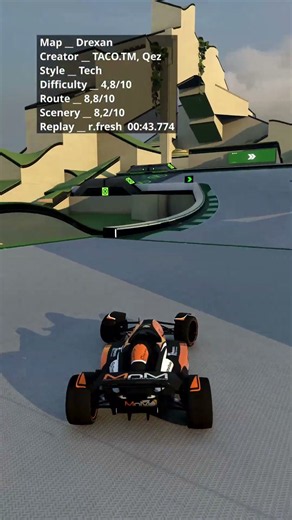 Amazing Tech Map!!! (Best Racetracks In Trackmania!) #shorts #gaming #trackmania