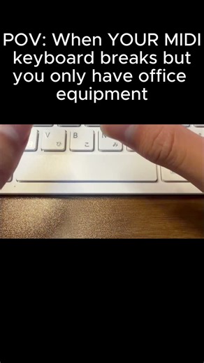 POV: When YOUR MIDI keyboard breaks but you only have office equipment #hiphop #beats #musicproducer
