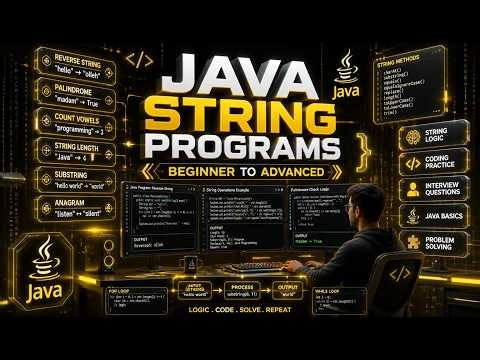 ☕ Java Basic String Programs | (#10) | Concatenate strings Explained Step-by-Step | java 500
