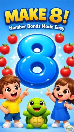 Make 8 in Every Way! 🍎 | Number Bonds to 8 for Kids | Fun Preschool Math