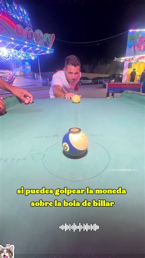 Almost No One Can Beat This Coin-on-Ball Challenge.#pool #coin #challenge #game #foryou