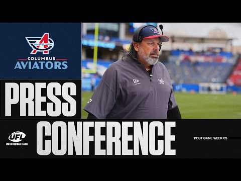 Columbus Aviators Week 3 Postgame Presser | UFL